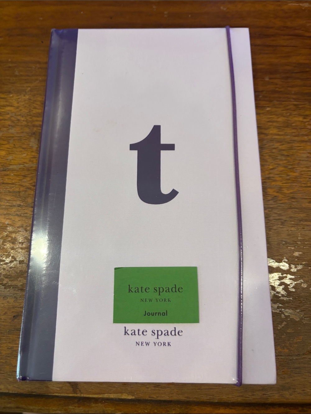 NWT Kate Spade NY Just Mine Monogram Cloth Hardcover Journal Letter T
